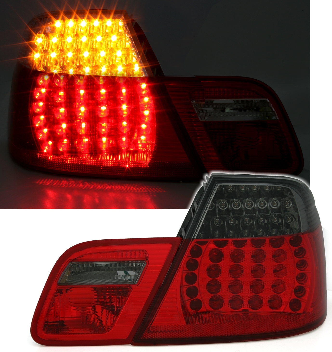 LED Rückleuchten Set Rot/schwarz Für BMW E46 Cabrio (Baujahr 00-07) – Magus Car Parts