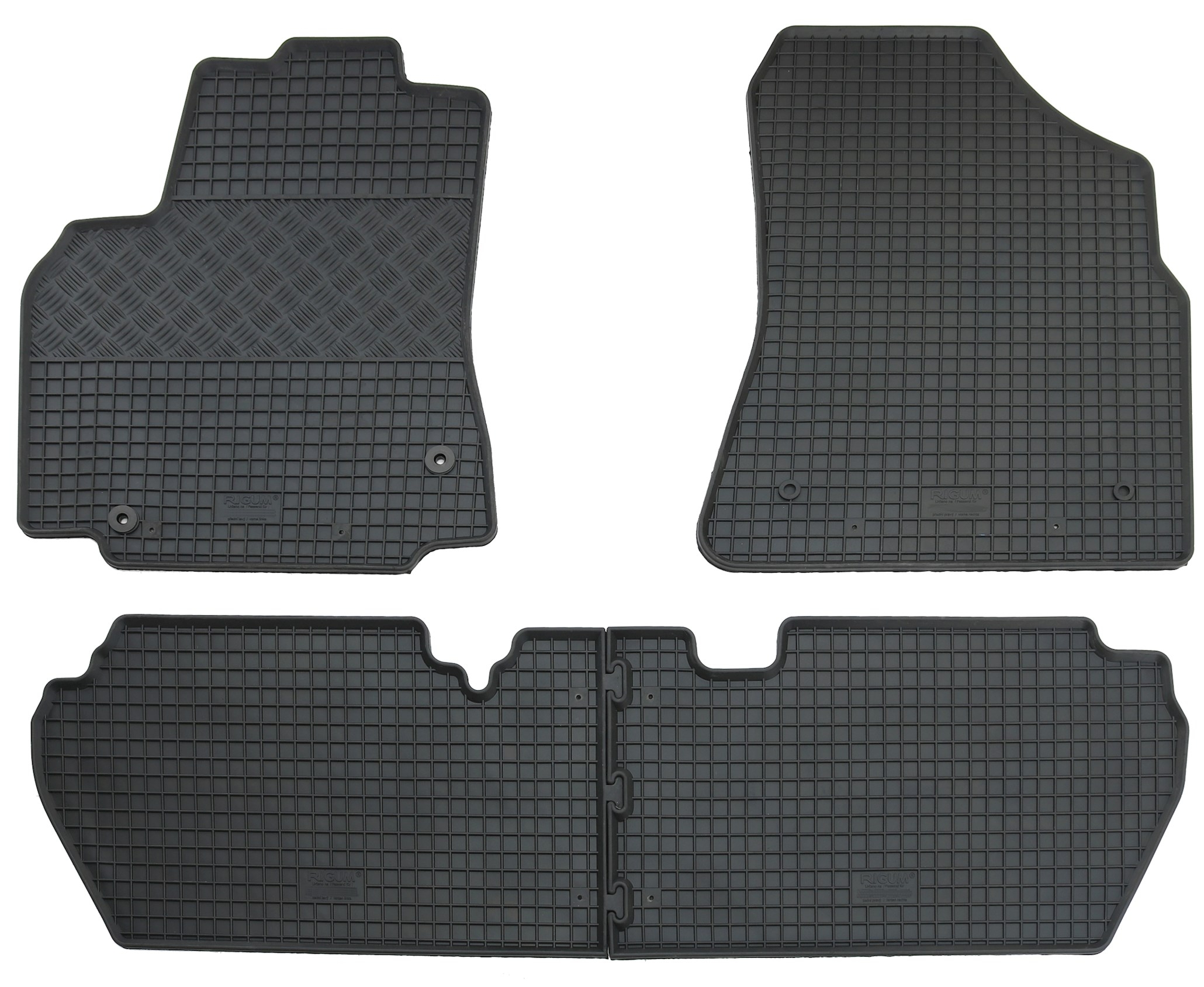 Gummifußmatten Automatten Gummimatten Fußmatten Citroen Berlingo II Typ B9 2008- Peugeot Partner Tepee 2008-