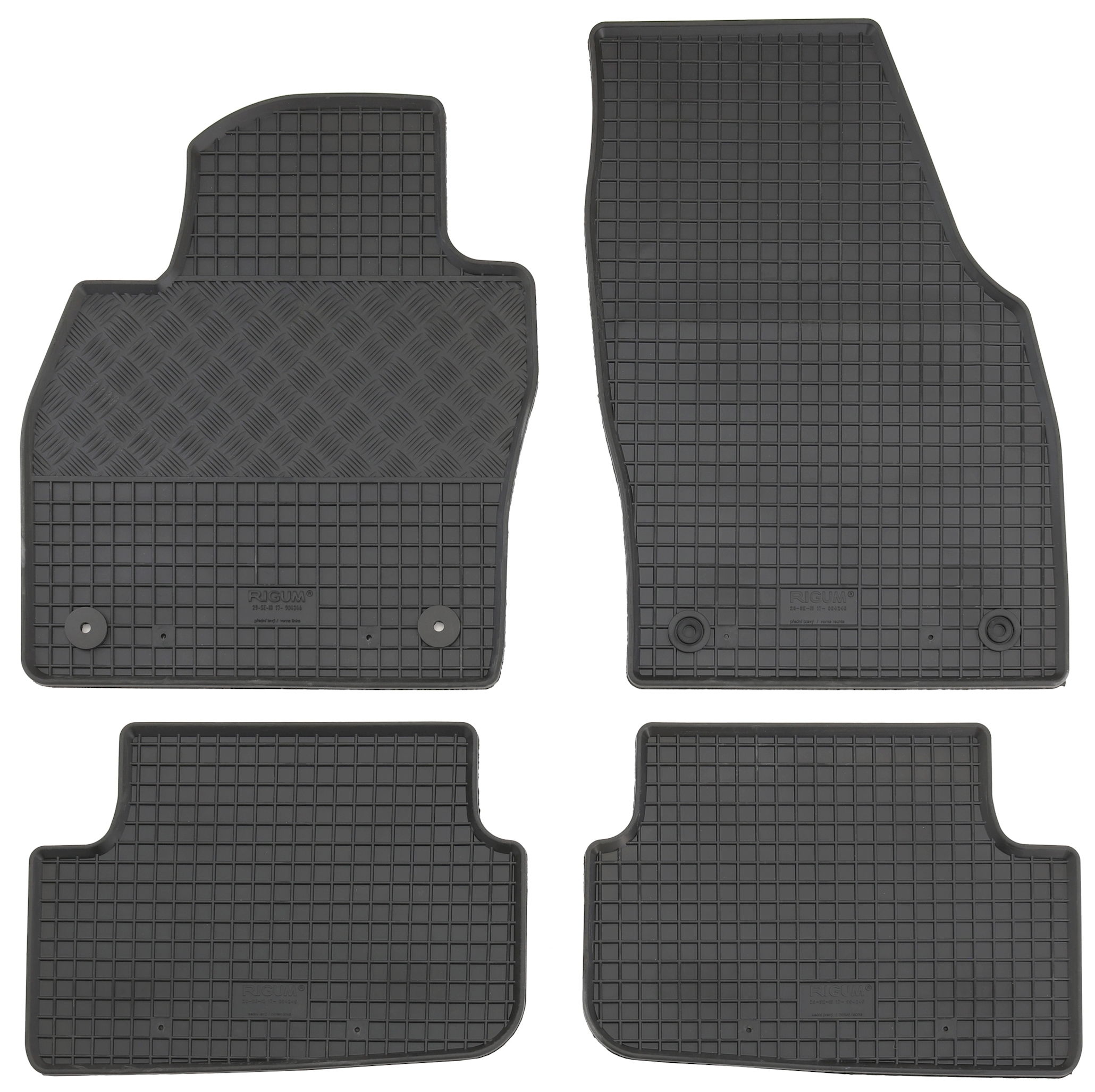 Gummifußmatten Automatten Gummimatten Fußmatten Seat Ibiza V Typ 6F 6/2017- Seat Arona 9/2017- VW Polo 6 2G Typ AW 9/2017- Audi A1 2019- Skoda Fabia 4 2021- VW Taigo 2021-