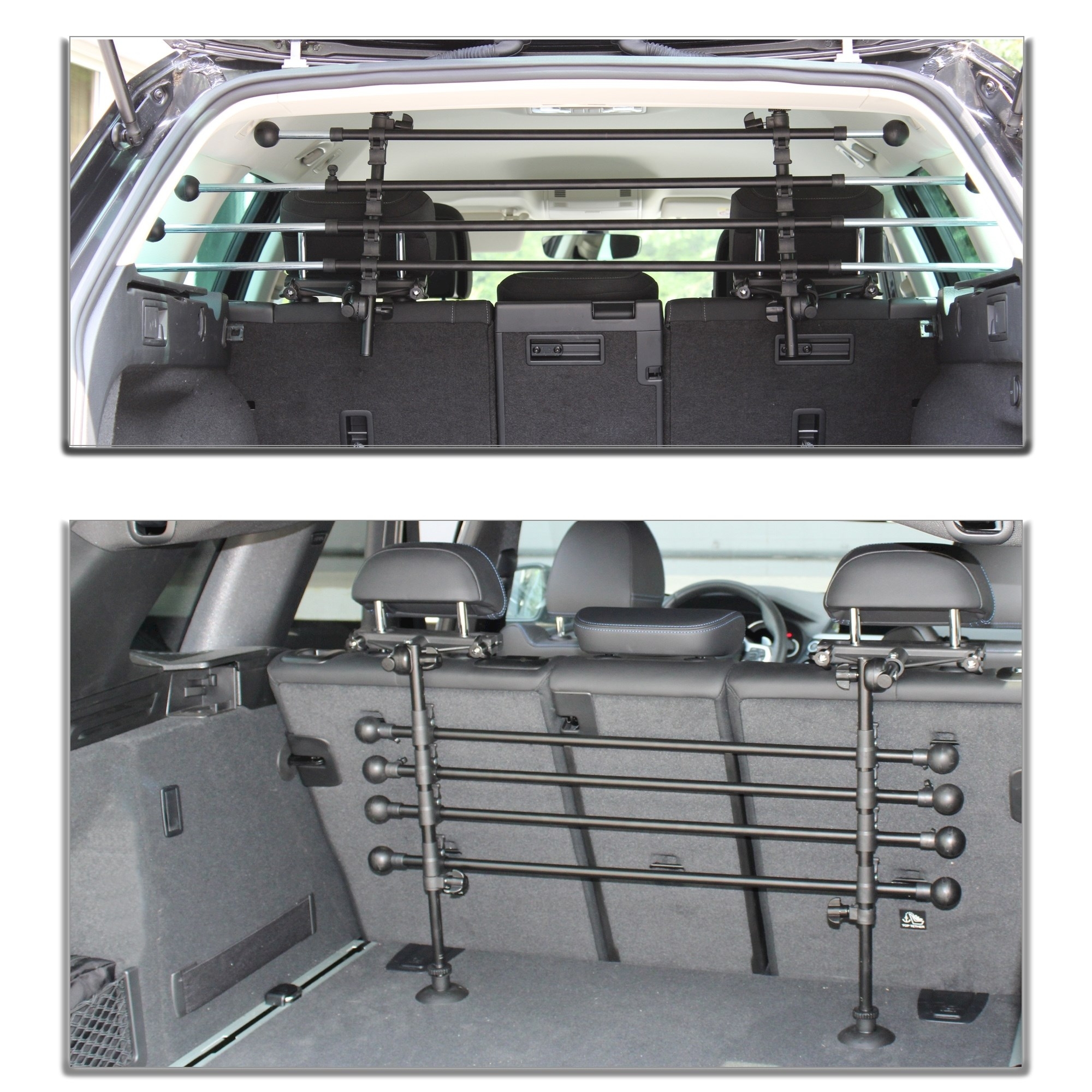 Gepäckraumgitter Hundegitter Kofferraum Schutz Auto SUV Universal  Teleskopstange