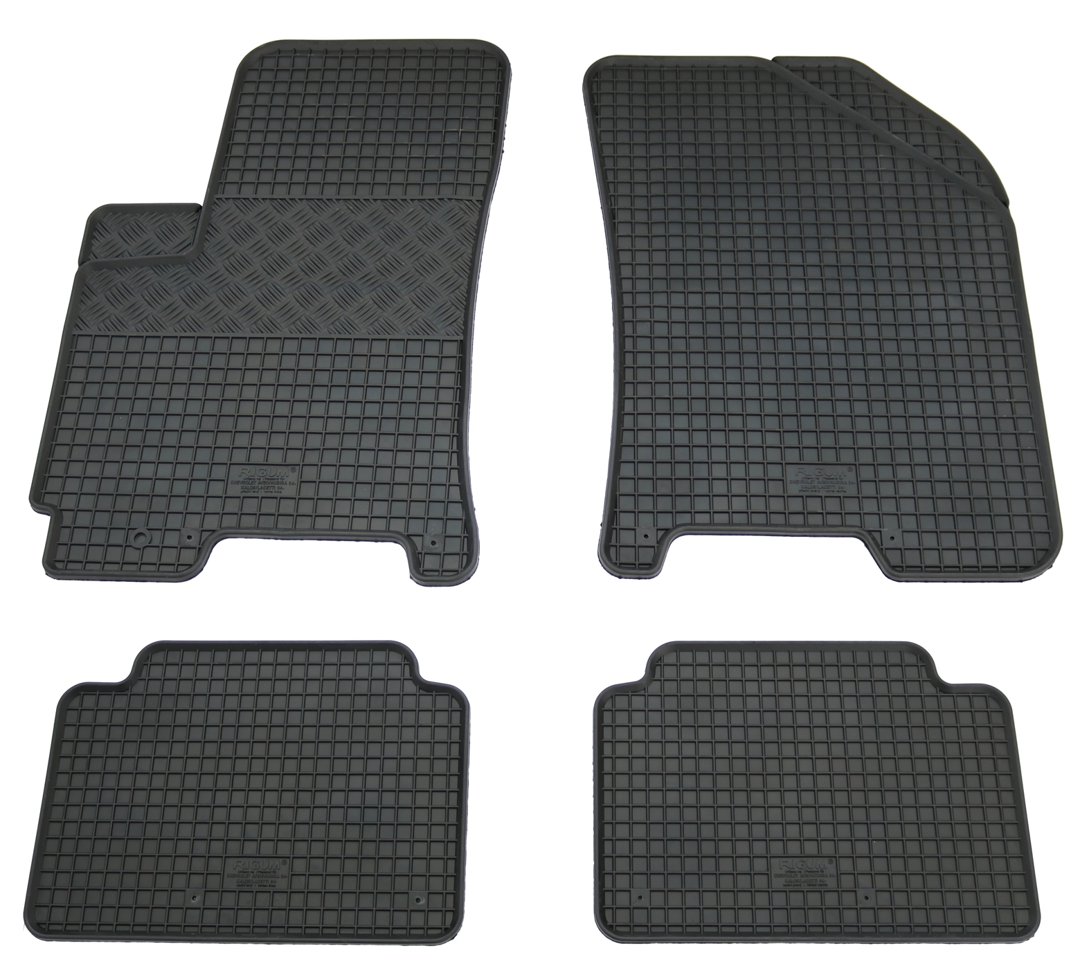 Gummi Fußmatten Set für Chevrolet Kalos Aveo Nubira 04- Gummimatten ...