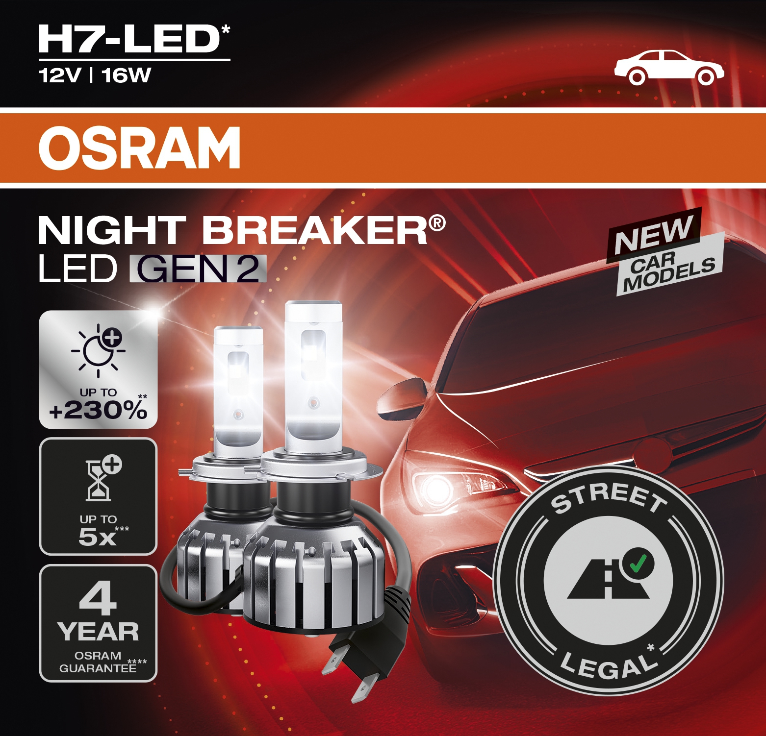 OSRAM LED Abblendlicht Night Breaker für VW Golf 4 Typ 1J 1997-2006 mit  Straßenzulassung